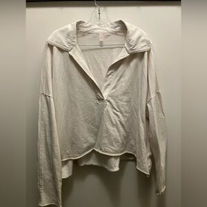 Free People Beachy Prepped Polo Layer